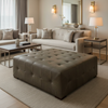 Bastia - Bastia Performance Polyurethane Upholstered Ottoman | Architectural Fabrics