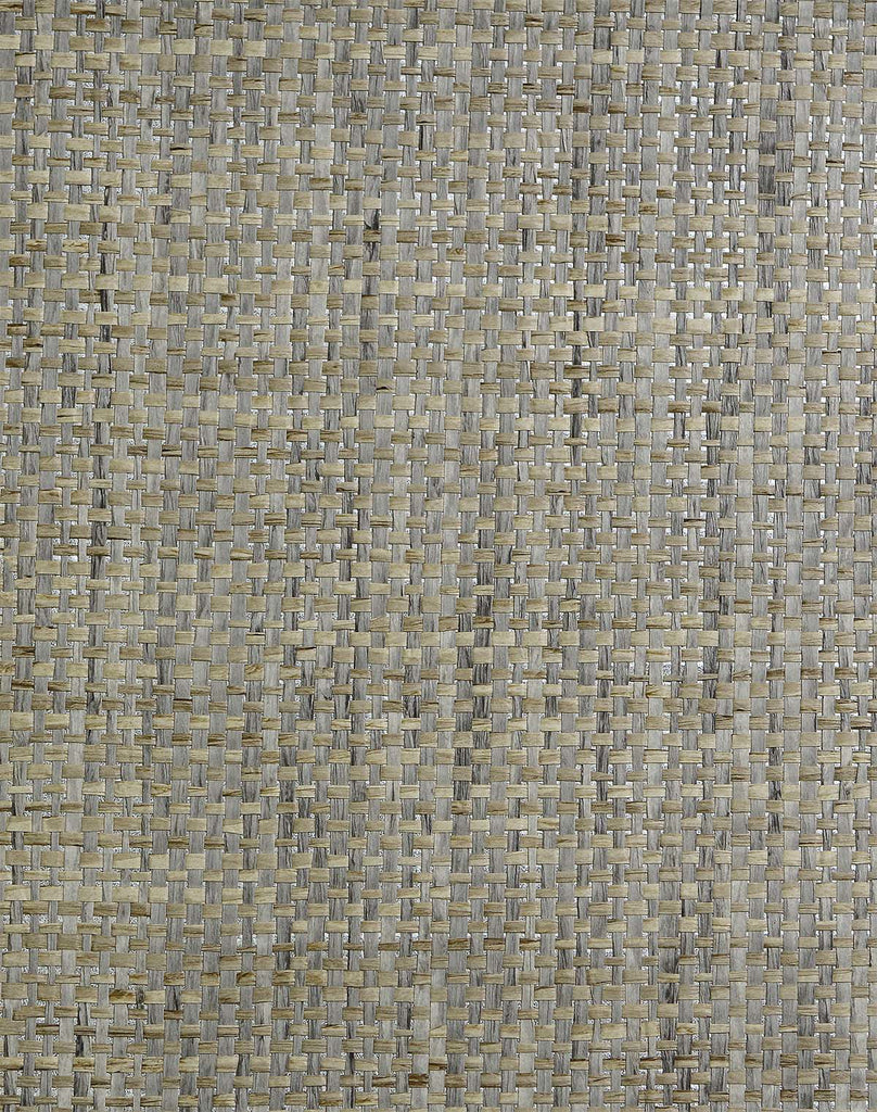 Montauk Paperweave Gray Brown Wallcovering | Phillipe Romano