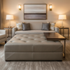 Trunk Bay - Flint Upholstered Ottoman | Architectural Fabrics