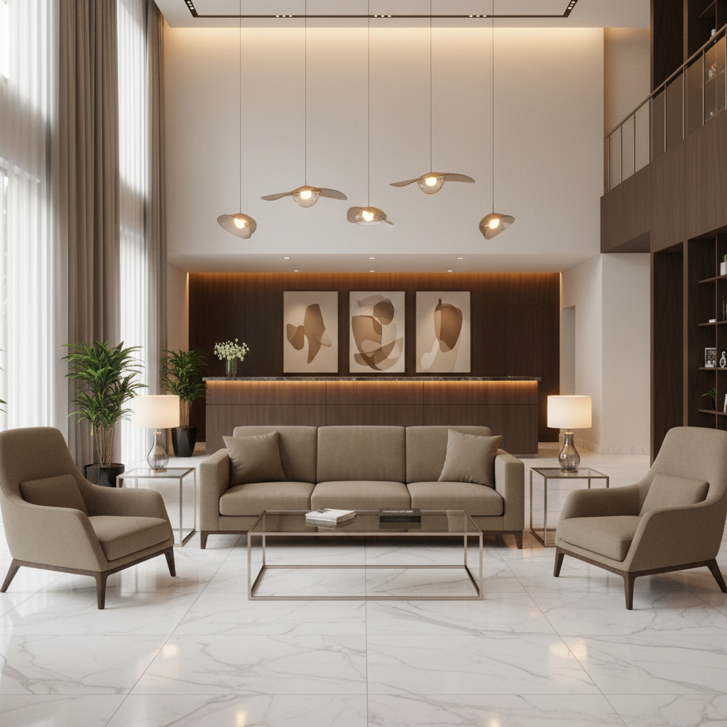 Fine Pebble Texture Muted Taupe Upholstered Sofa | Architectural Fabrics