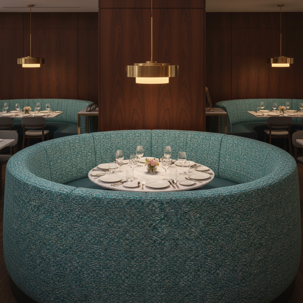 Bellevue - Bellevue Tekloom Performance Upholstered Banquette | Architectural Fabrics