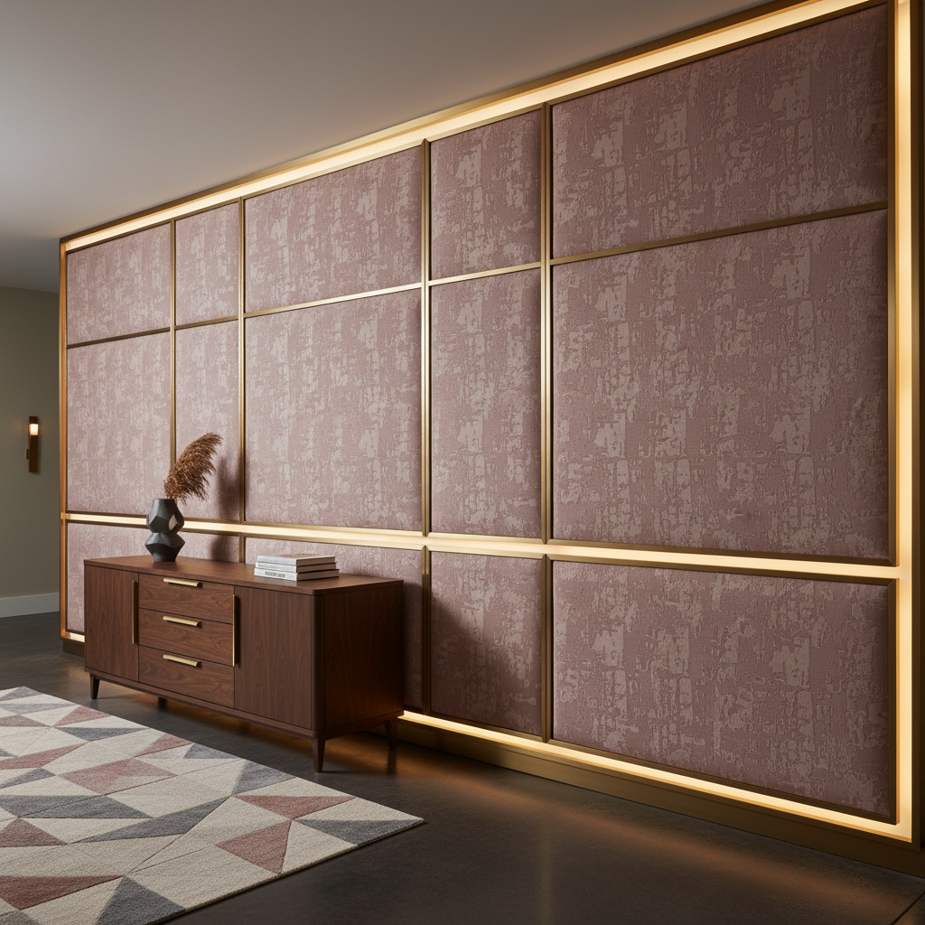 Turf Bay - Lilac Upholstered Wall Panel | Architectural Fabrics