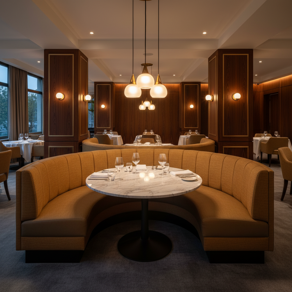 Peter Island - Elm Upholstered Banquette | Architectural Fabrics