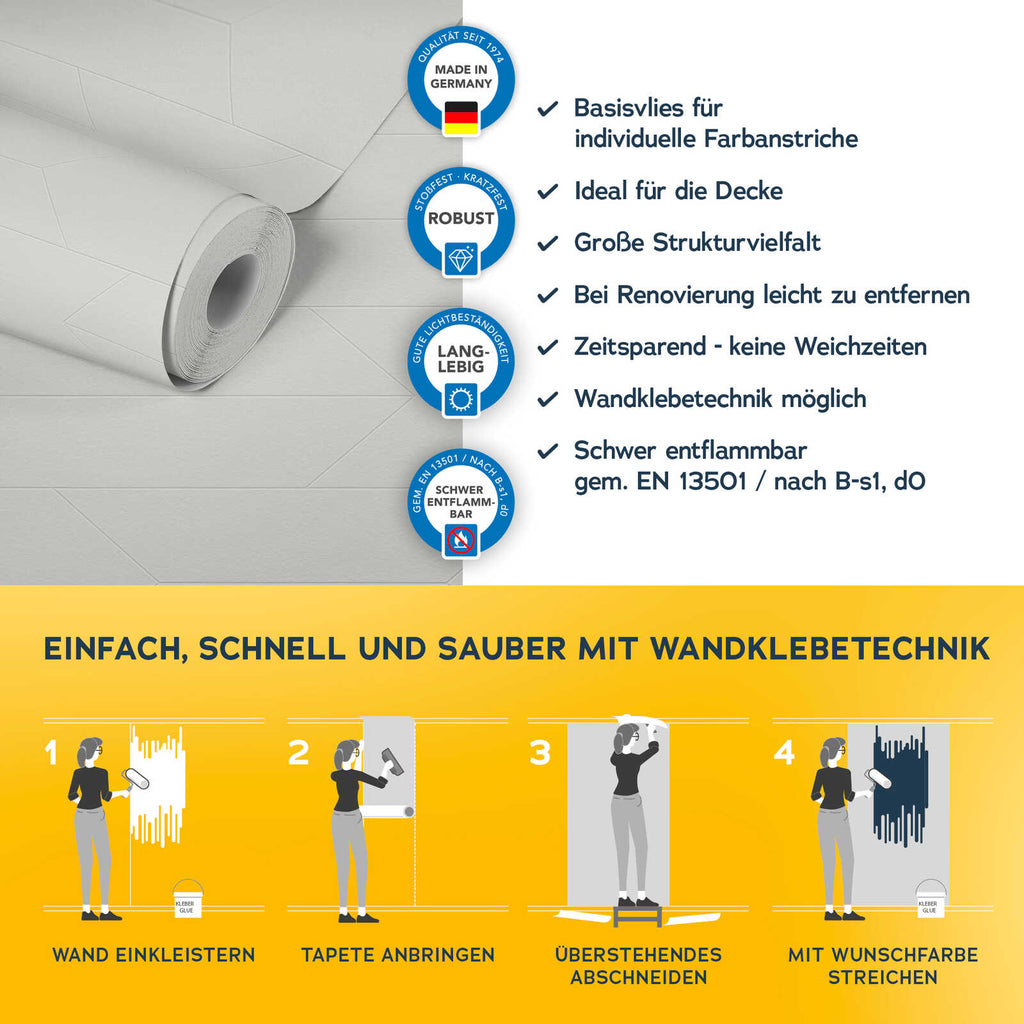 Meistervlies Create White Wallcovering | AS Creation