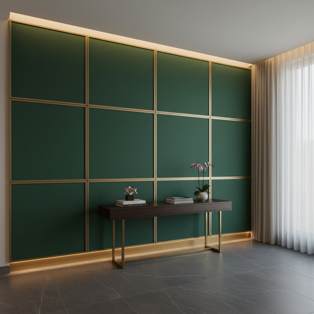 Necker Island - Forest Upholstered Wall Panel | Architectural Fabrics