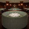 Geometric Woven Texture Seafoam Green Upholstered Banquette | Architectural Fabrics