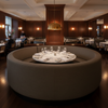 Aspect - Deep Umber Performance Polyurethane Upholstered Banquette | Architectural Fabrics