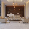 Maya Riviera - Champagne Upholstered Sofa | Architectural Fabrics