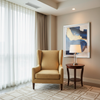 Rattan Bay - Fawn Upholstered Chair | Architectural Fabrics