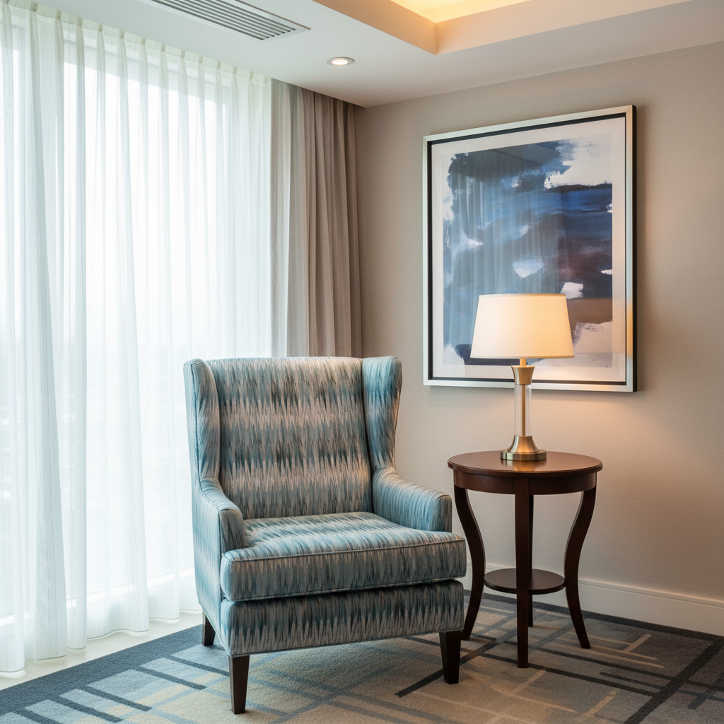 Apache - Azure Tide Silicone Hybrid Upholstered Chair | Architectural Fabrics
