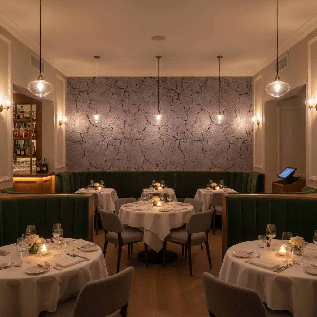 Montpelier | Hollywood Wallcoverings - Restaurant Dining commercial room setting