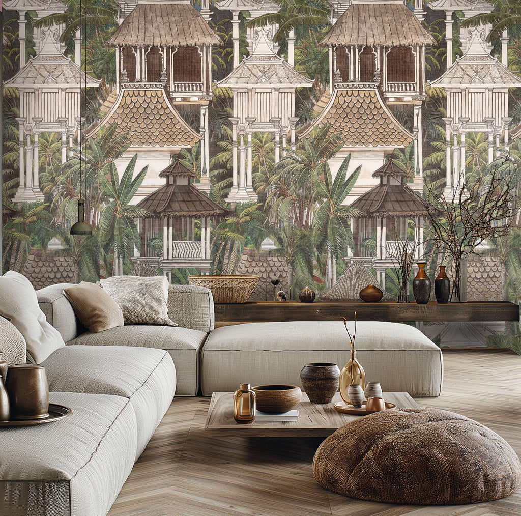 Livingwalls Design Panel Hot Spots Green Wallcovering | AS Creation