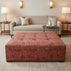 Turf Bay - Poppy Upholstered Ottoman | Architectural Fabrics
