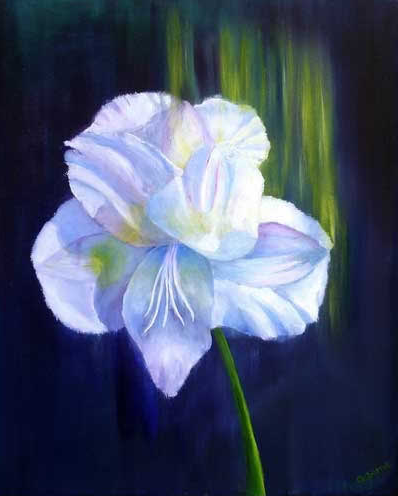 Flower Oil by Ellen Osborne -  |  Wallcovering | DW Bespoke Studios