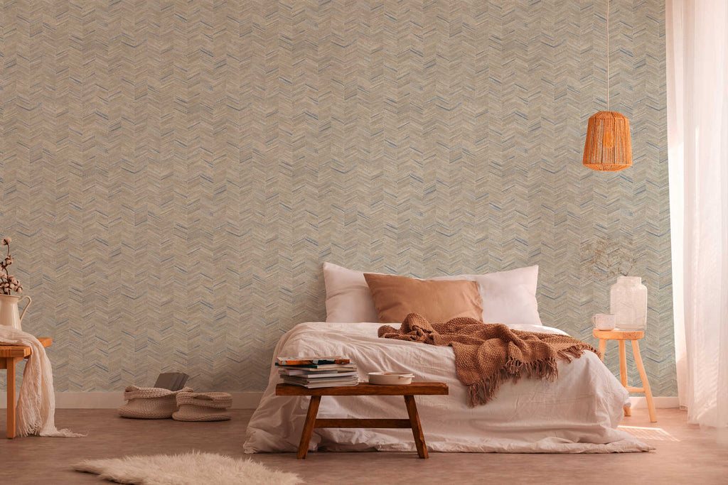 Geo Effect Beige Wallcovering | AS Creation