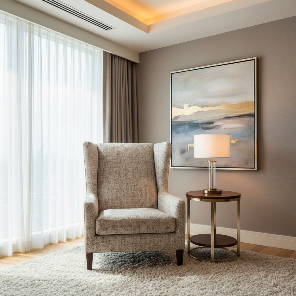 Rattan Bay - Desert Upholstered Chair | Architectural Fabrics