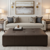 Virgin Gorda - Espresso Upholstered Ottoman | Architectural Fabrics