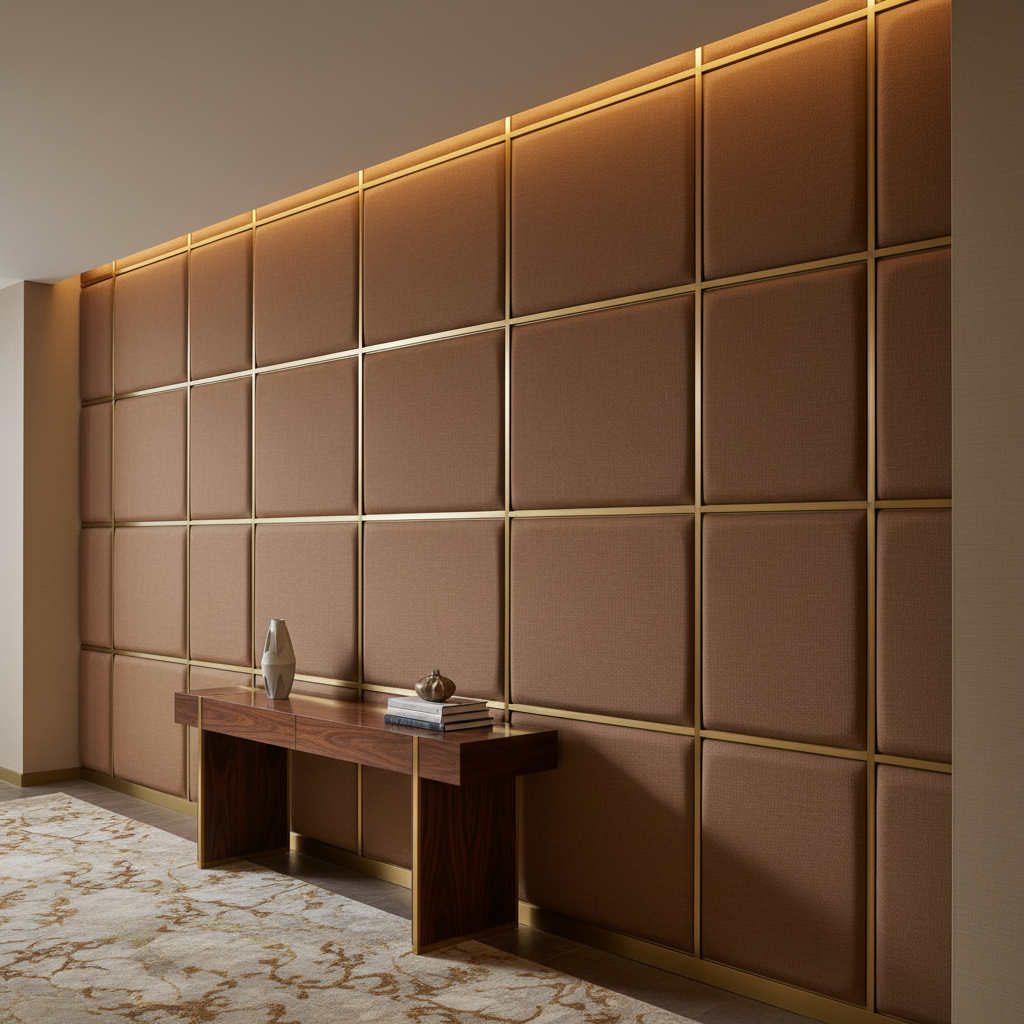 Savannah Bay - Chocolate Upholstered Wall Panel | Architectural Fabrics