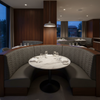 Waterfall Bay - Charcoal Upholstered Banquette | Architectural Fabrics