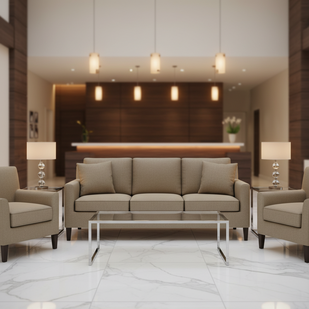 Kick Em Jenny - Stone Upholstered Sofa | Architectural Fabrics