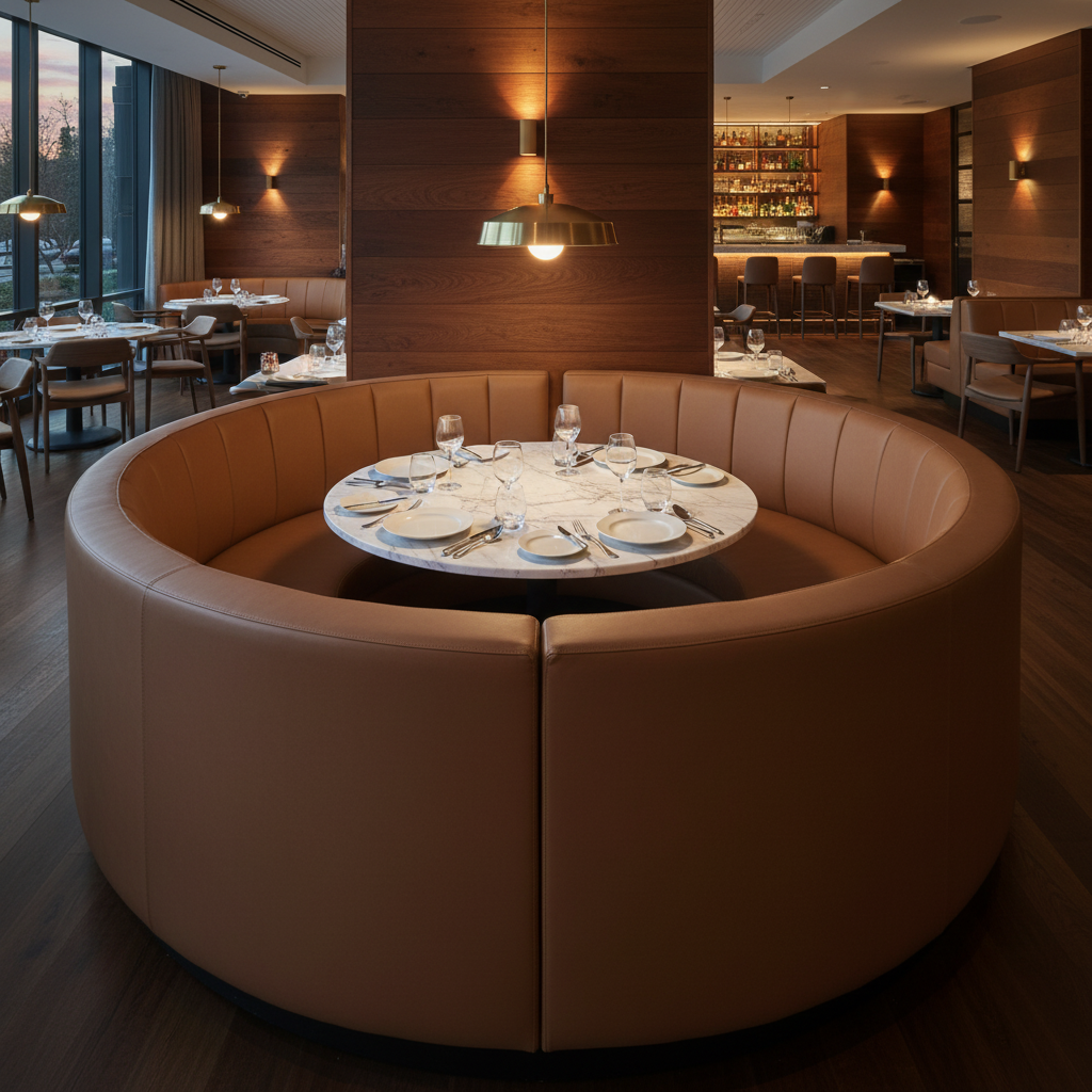 Maho Bay - Ridge Upholstered Banquette | Architectural Fabrics
