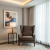 Woven Textile Texture Dark Chocolate Upholstered Chair | Architectural Fabrics