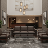 Puerto Plata - Mahogany Upholstered Sofa | Architectural Fabrics