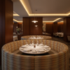 Apache - Desert Flame Silicone Hybrid Upholstered Banquette | Architectural Fabrics