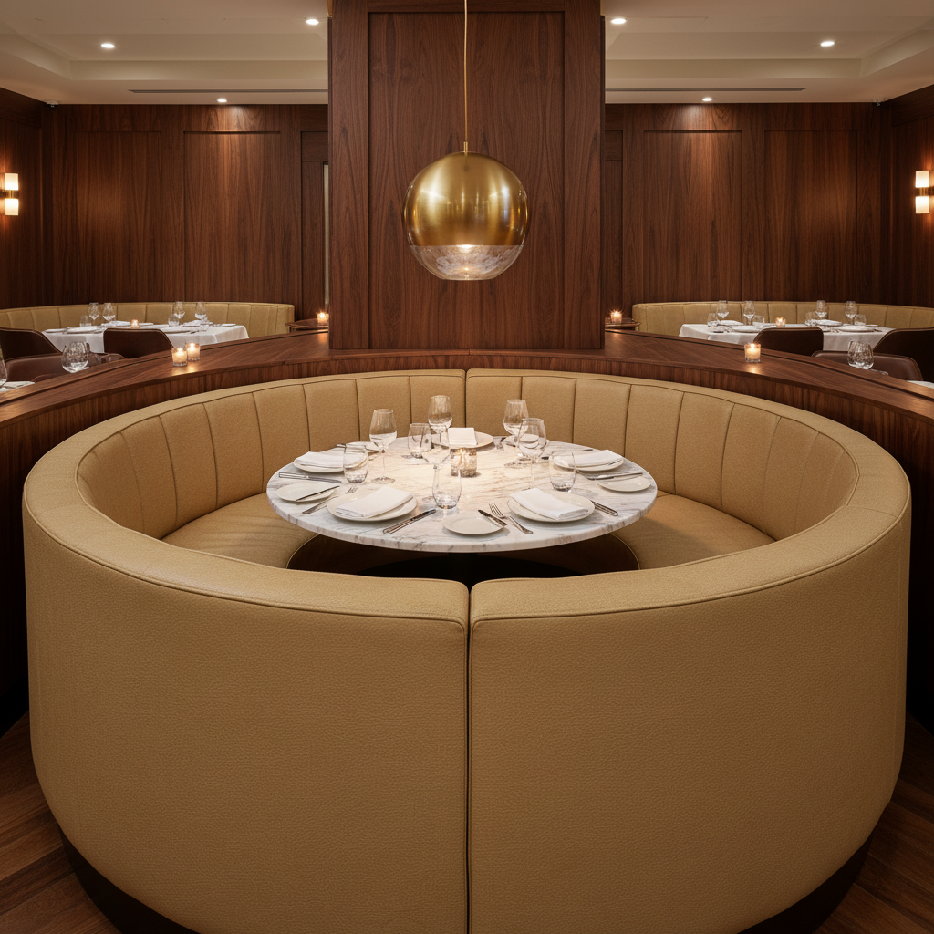 Vieques - Doeskin Upholstered Banquette | Architectural Fabrics