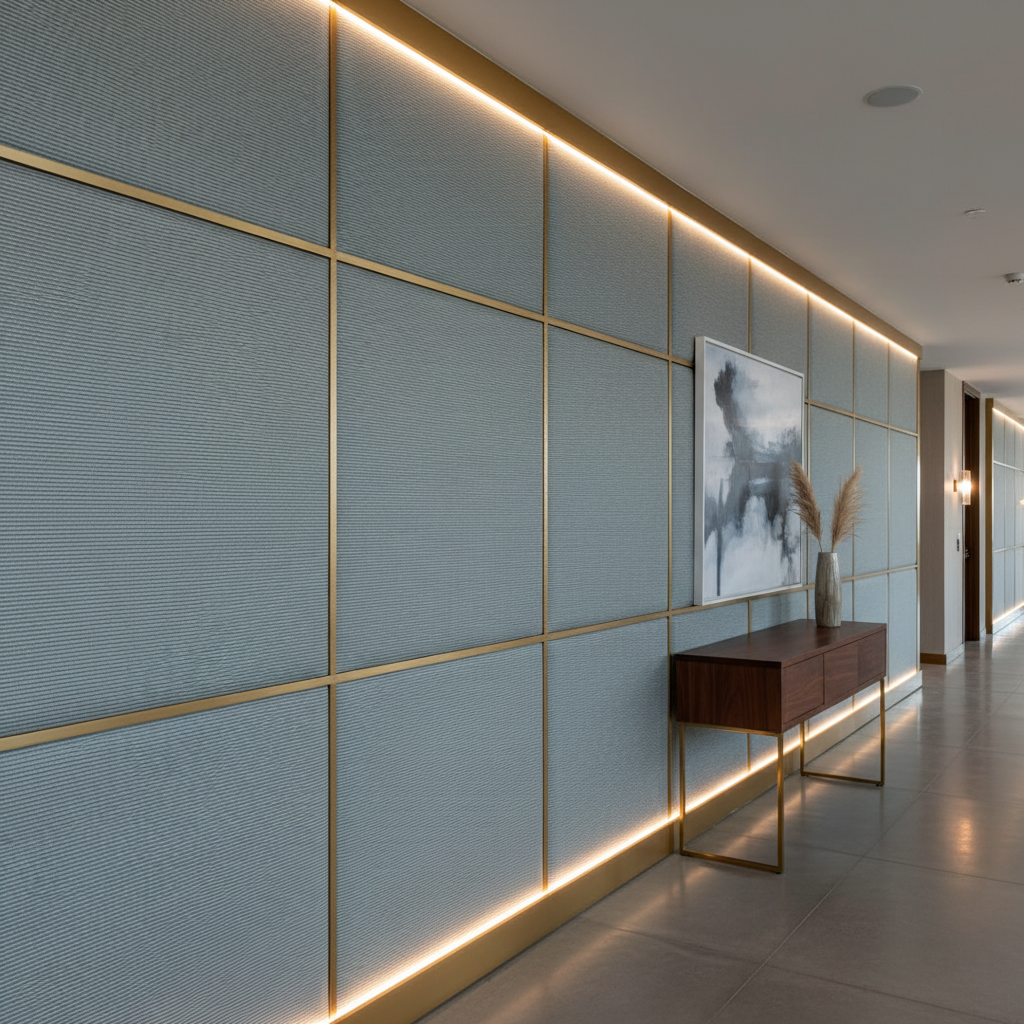 Storm Bay - Twilight Upholstered Wall Panel | Architectural Fabrics