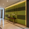 Pearisburg Spring Contemporary chartreuse & olive Upholstered Wall Panel | Architectural Fabrics