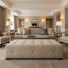 Nassau Gold - Chablis Upholstered Ottoman | Architectural Fabrics