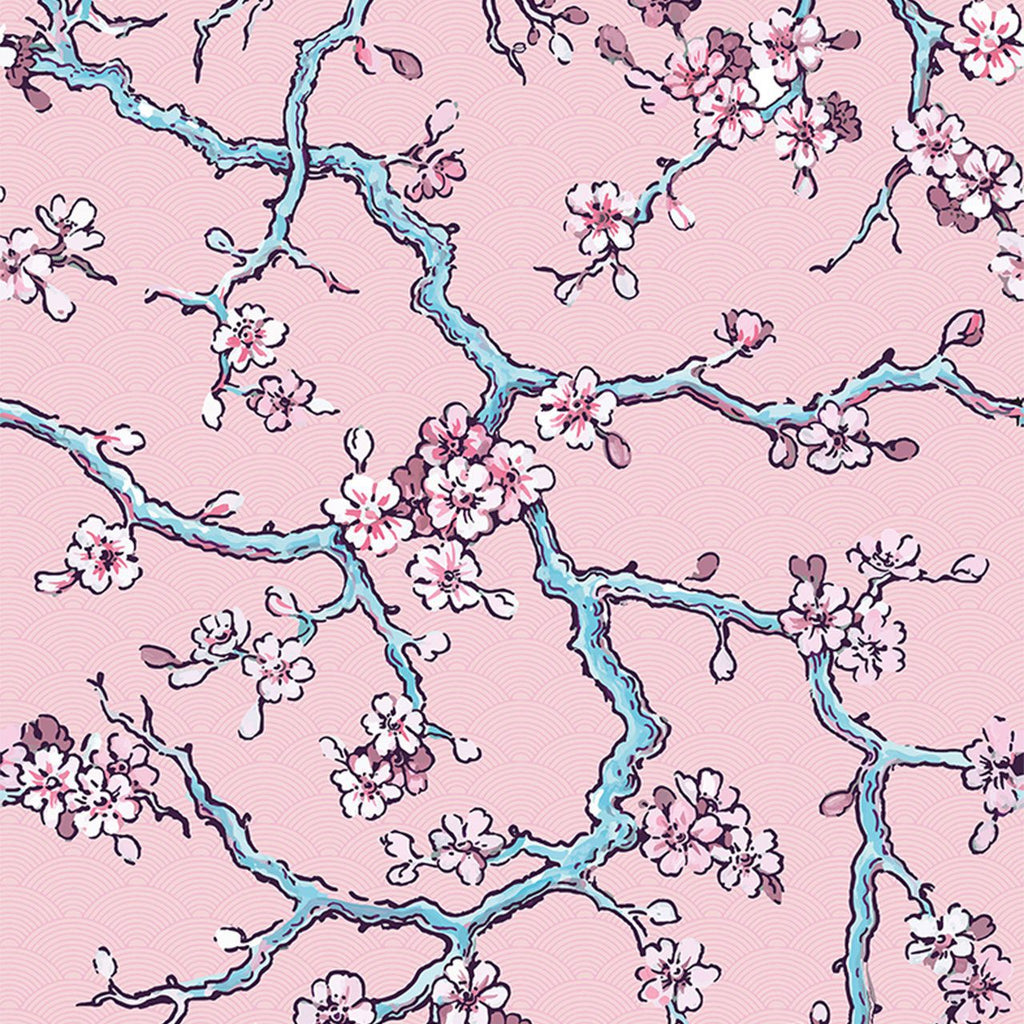 Paravent Des Amandiers Pompadour Pink, Sample Non-Woven