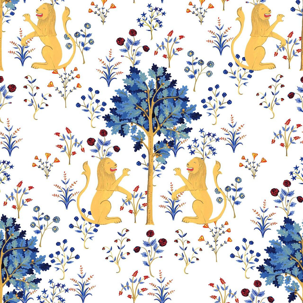 Medieval Tapestry Pure White, Sample Non-Woven