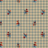 Samples and Purchasing available for La Seyne Fleuri - Stone Blue Blue By Brunschwig & Fils | Tresors De Jouy |Botanical & Floral Plaid / Check Upholstery Embroidery at Designer Wallcoverings and Fabrics