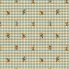 La Seyne Fleuri - Aqua Blue By Brunschwig & Fils | Tresors De Jouy |Botanical & Floral Plaid / Check Upholstery Embroidery