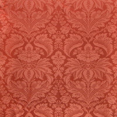 Damask Pierre - Pepper Red Red By Brunschwig & Fils | B&F Showroom Exclusive 2019 | Damask Upholstery Silk