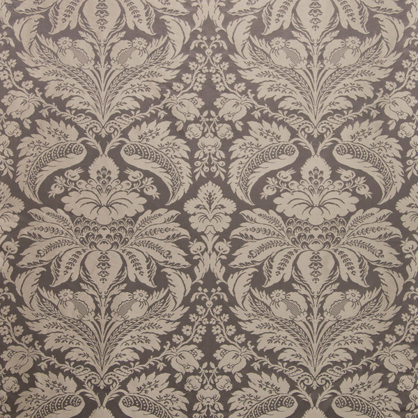 Damask Pierre - Charcoal Grey By Brunschwig & Fils | B&F Showroom Exclusive 2019 | Damask Upholstery Silk