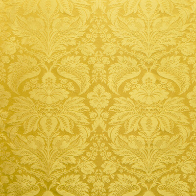 Damask Pierre - Canary Yellow By Brunschwig & Fils | B&F Showroom Exclusive 2019 | Damask Upholstery Silk