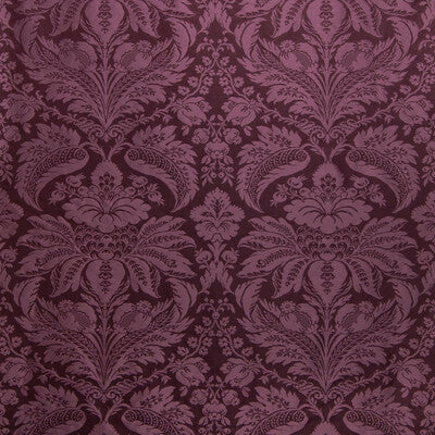 Damask Pierre - Eggplant Plum By Brunschwig & Fils | B&F Showroom Exclusive 2019 | Damask Upholstery Silk