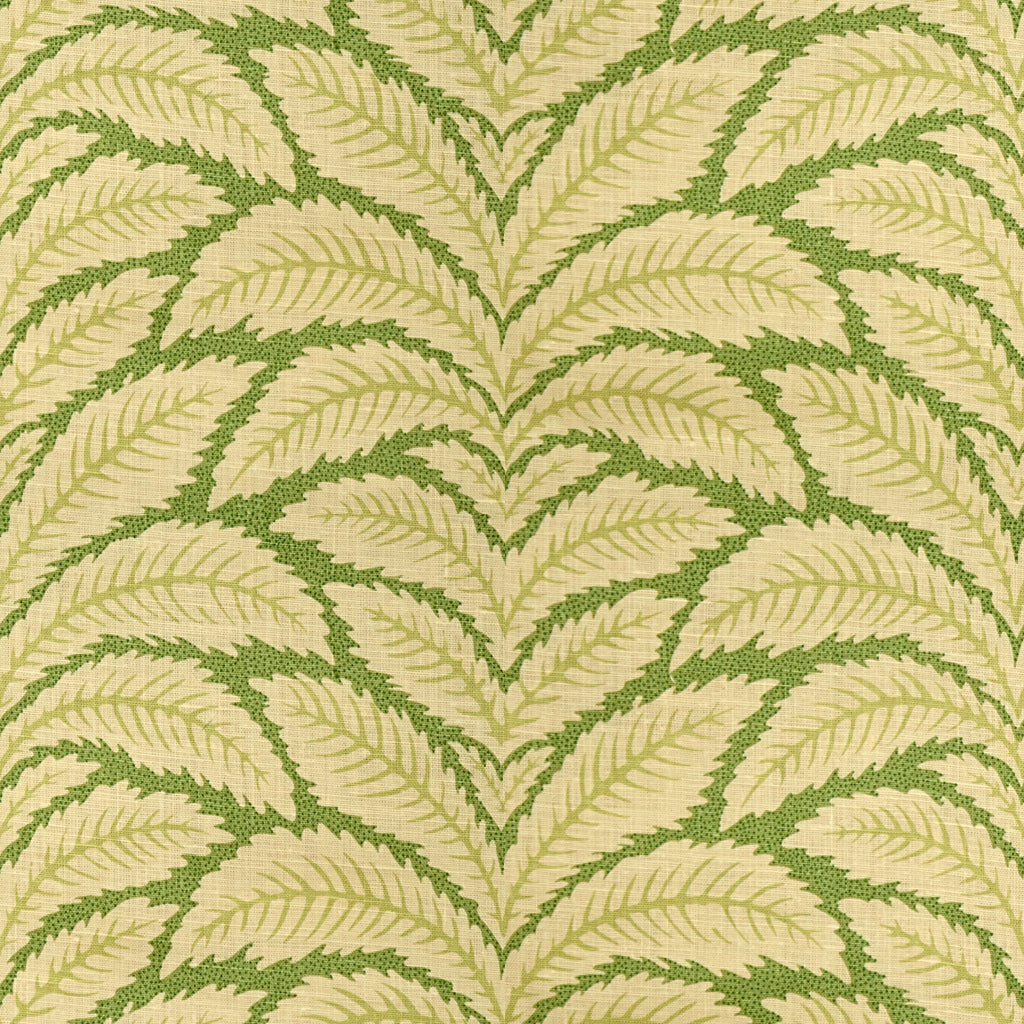 Talavera Linen - Leaf Beige By Brunschwig & Fils | Maisonnette | Tropical Multipurpose Print
