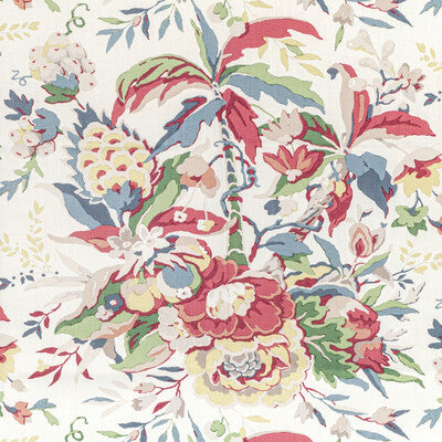 Horseshoe Bay - Red/Blue Ivory By Brunschwig & Fils | Majorelle |Botanical & Floral Tropical Multipurpose Print