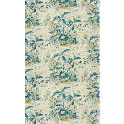 Horseshoe Bay - Aqua/Green Multi By Brunschwig & Fils | Les Tropiques |Botanical & Floral Tropical Multipurpose Print