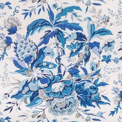 Horseshoe Bay - Blue/Ivory By Brunschwig & Fils | Majorelle |Botanical & Floral Tropical Multipurpose Print