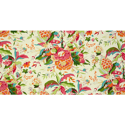 Horseshoe Bay - Pink/Orange Multi By Brunschwig & Fils | Les Tropiques |Botanical & Floral Tropical Multipurpose Print