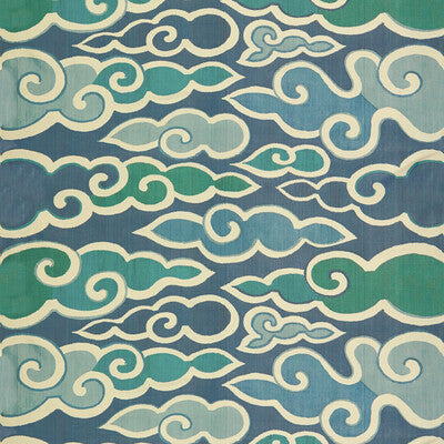 Le Vent - Sky Blue By Brunschwig & Fils | Les Tropiques |Modern Geometric Multipurpose Print