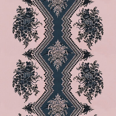 Coppelia Satin - Rose Pink By Brunschwig & Fils | Madeleine Castaing | Botanical & Floral Multipurpose Print