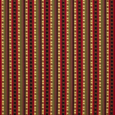 Samples and Purchasing available for Rayure Percale - Rouge Multi By Brunschwig & Fils | Madeleine Castaing | Stripes Multipurpose Print at Designer Wallcoverings and Fabrics
