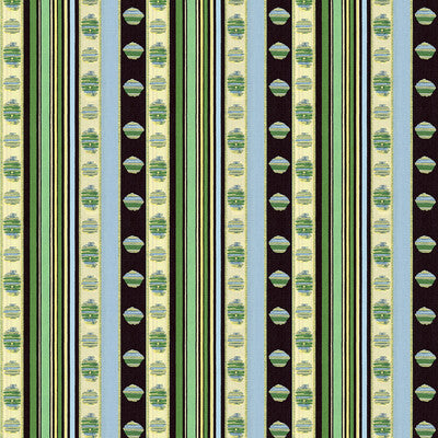 Rayure Percale - Vert Green By Brunschwig & Fils | Madeleine Castaing | Stripes Multipurpose Print