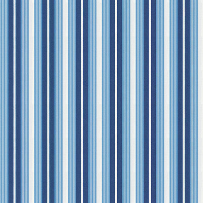 Samples and Purchasing available for Stael - Bleu Multi By Brunschwig & Fils | Madeleine Castaing | Stripes Multipurpose Print at Designer Wallcoverings and Fabrics